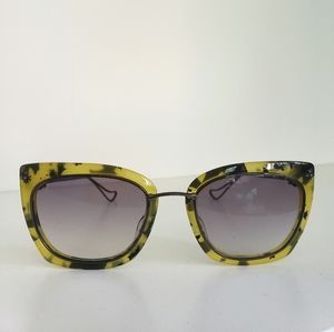 Luxury sunglasses, Chrome Hearts, yellow/green